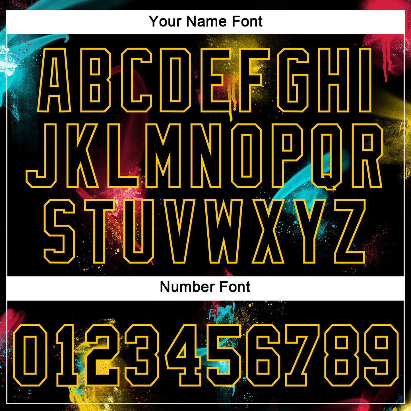 Custom Women's Graffiti Pattern Black-Gold 3D V-Neck Cropped Baseball Jersey - Sky-Custom