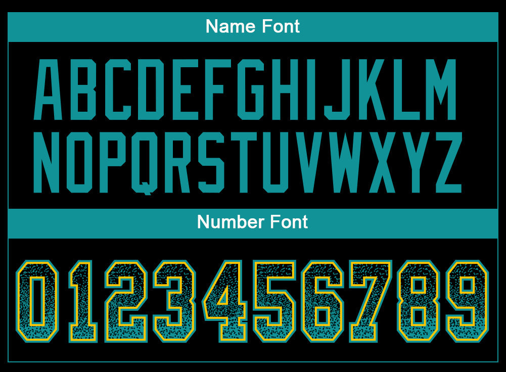 Custom Black Teal-Yellow Mesh Drift Fashion Football Jersey - Sky-Custom