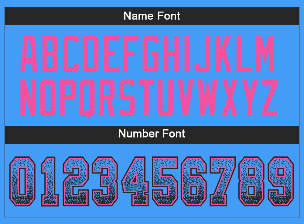Custom Powder Blue Black-Pink Mesh Drift Fashion Football Jersey - Sky-Custom