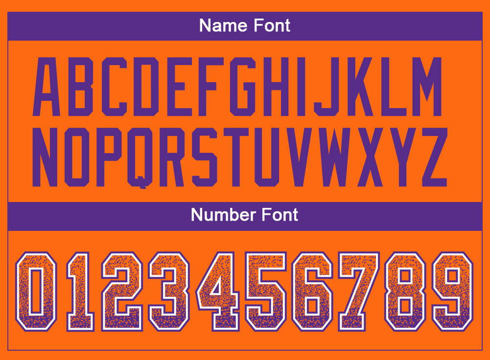 Custom Orange Purple-White Mesh Drift Fashion Football Jersey - Sky-Custom