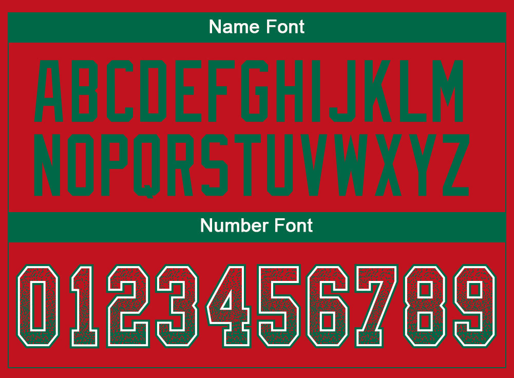 Custom Red Kelly Green-White Mesh Drift Fashion Football Jersey - Sky-Custom