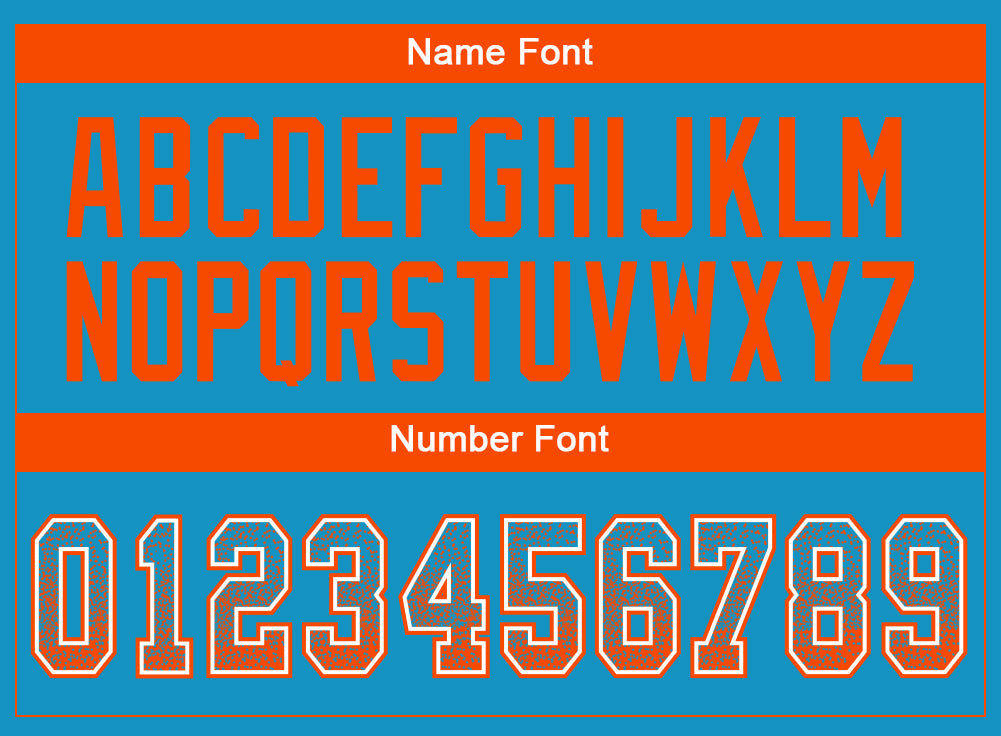 Custom Panther Blue Orange-White Mesh Drift Fashion Football Jersey - Sky-Custom