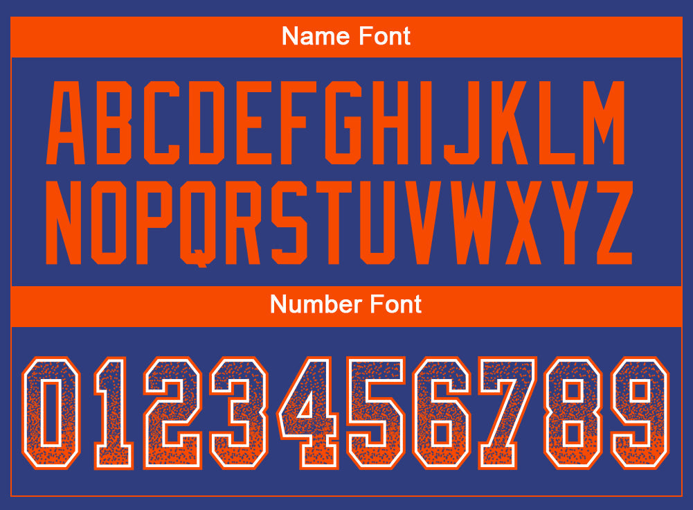 Custom Royal Orange-White Mesh Drift Fashion Football Jersey - Sky-Custom