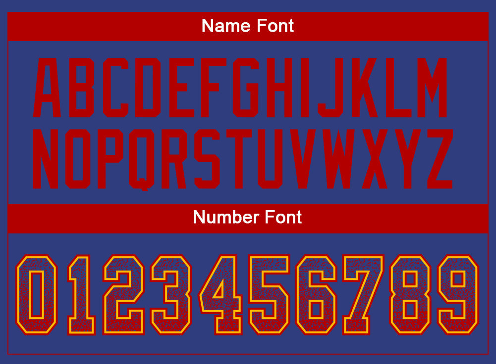 Custom Royal Red-Gold Mesh Drift Fashion Football Jersey - Sky-Custom