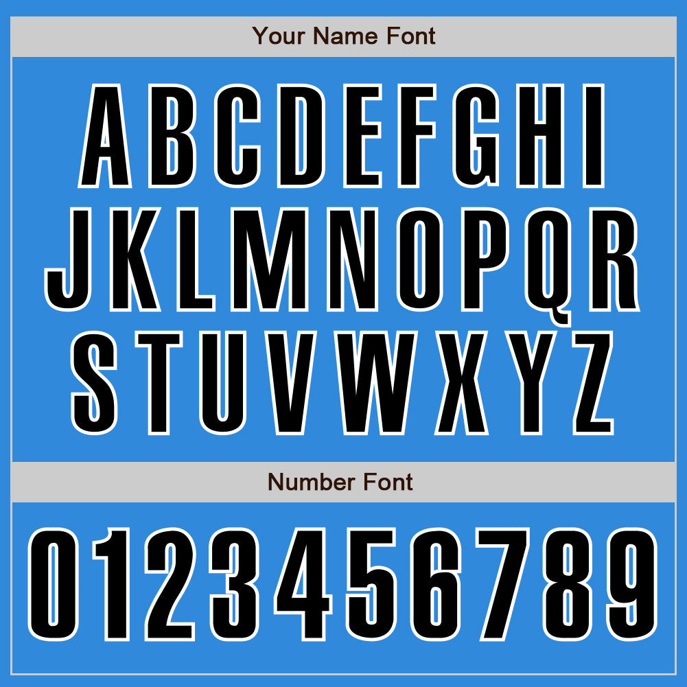 Custom Electric Blue Black-White Authentic Baseball Jersey - Sky-Custom