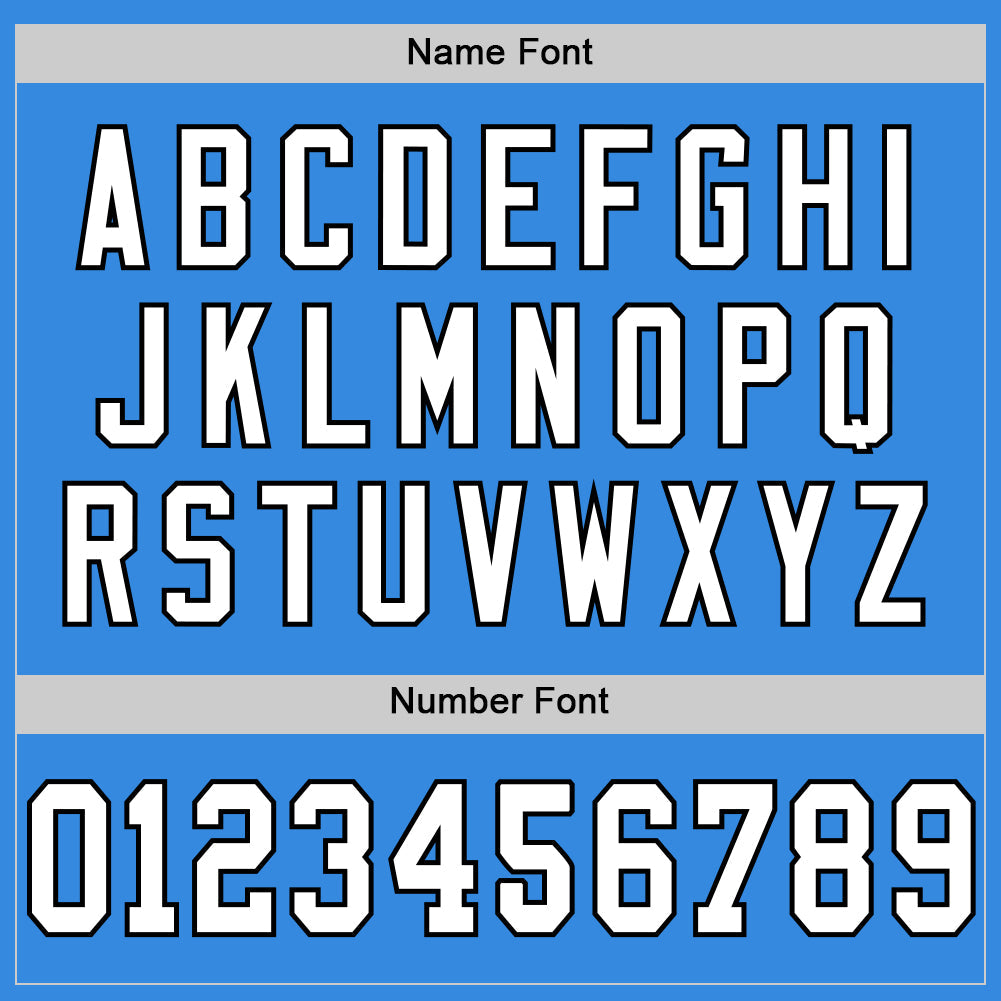 Custom Powder Blue White-Black Mesh Authentic Throwback Football Jersey - Sky-Custom