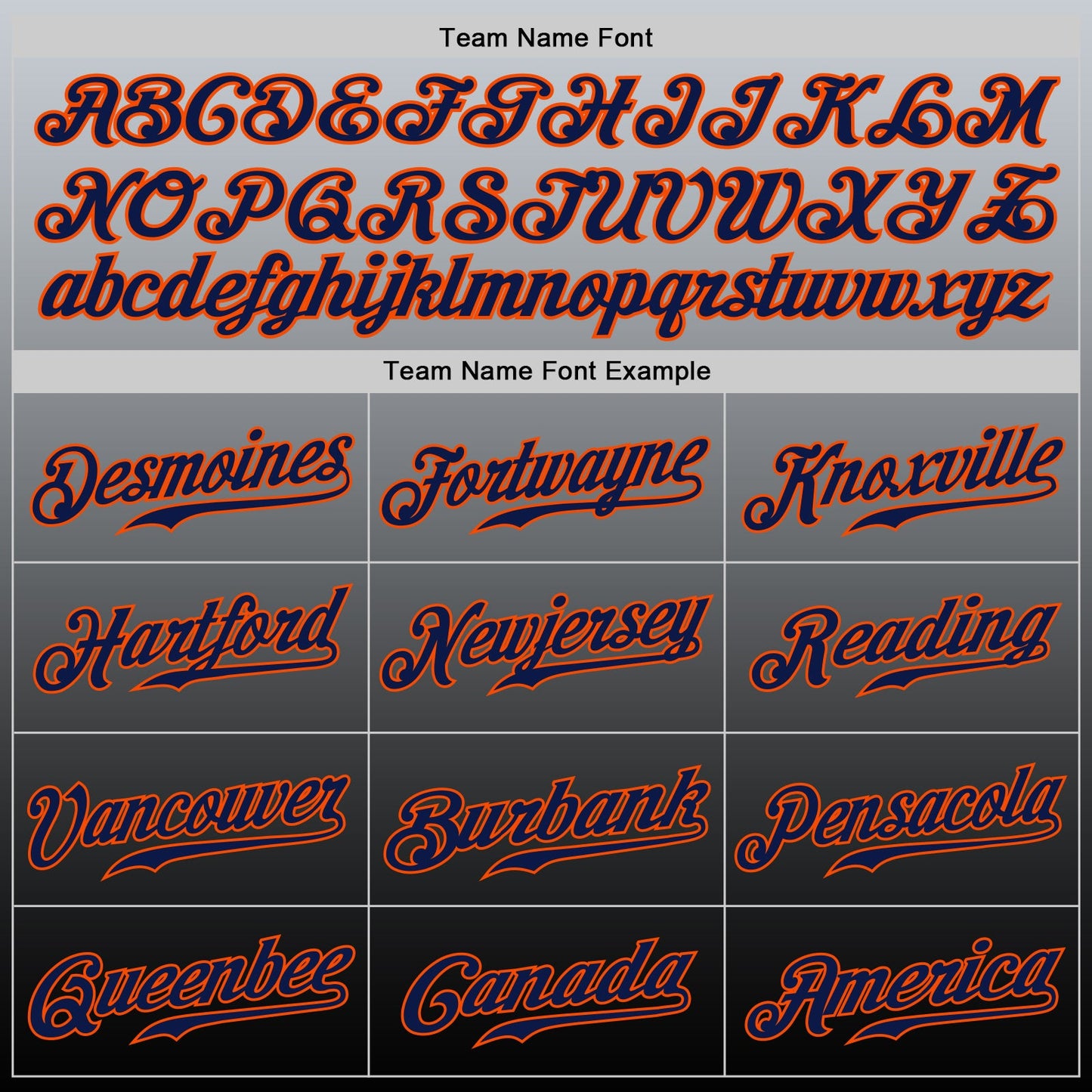 Custom Gray Orange-Navy Authentic Fade Fashion Baseball Jersey - Sky-Custom