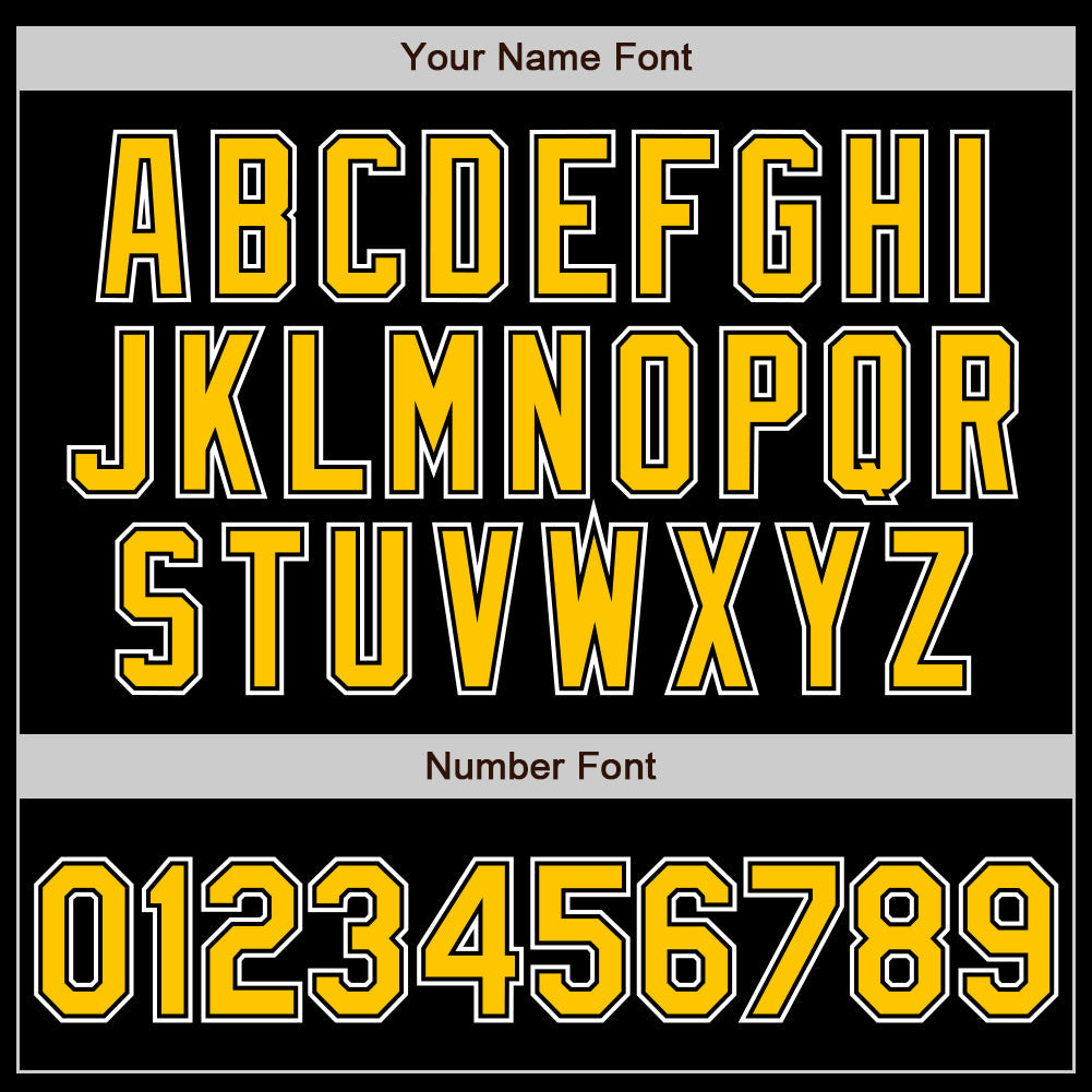 Custom Black Yellow-White Authentic Gradient Fashion Baseball Jersey - Sky-Custom