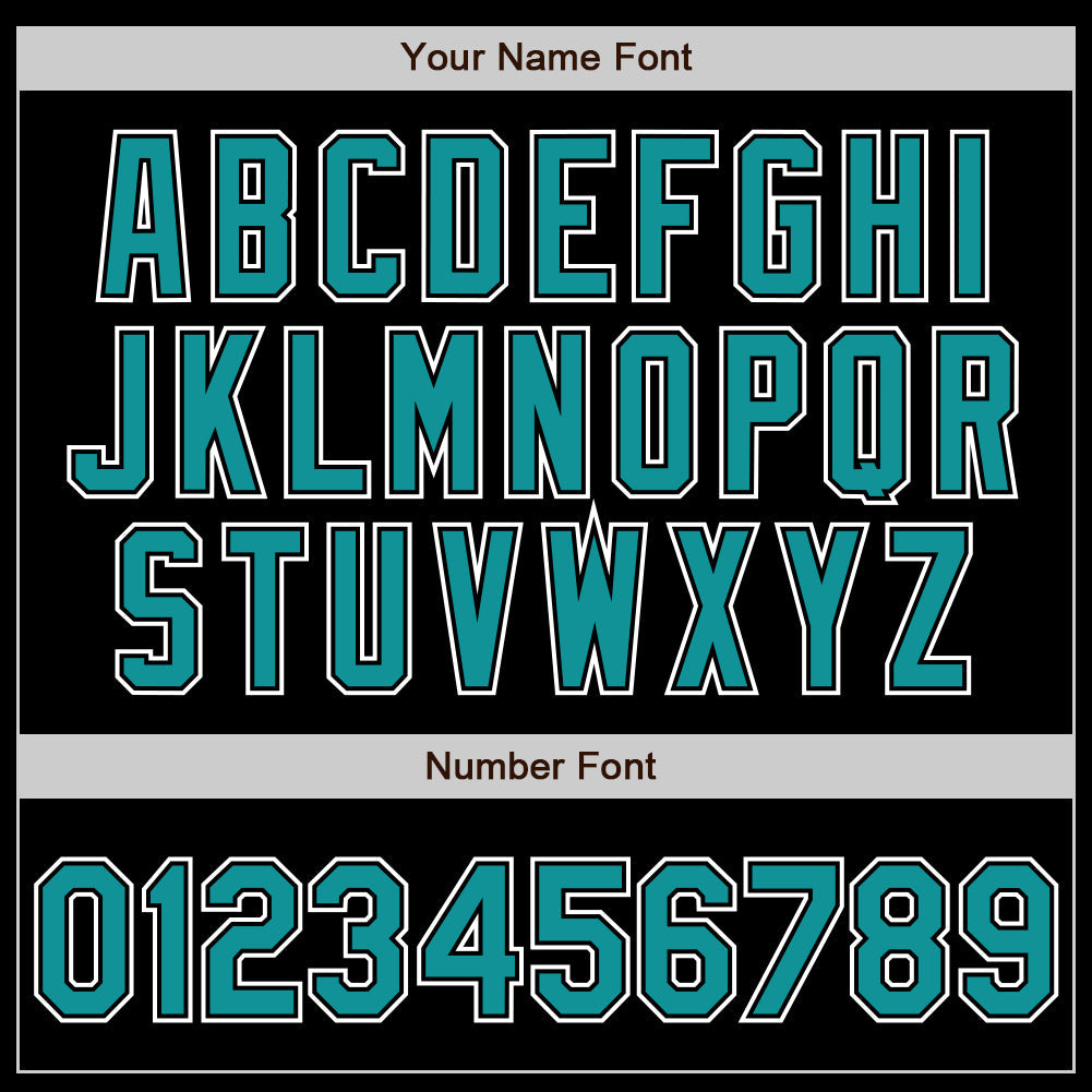 Custom Black Teal-White Authentic Gradient Fashion Baseball Jersey - Sky-Custom