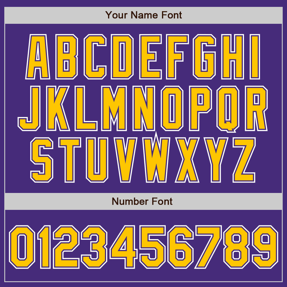 Custom Purple Yellow-White Authentic Gradient Fashion Baseball Jersey - Sky-Custom