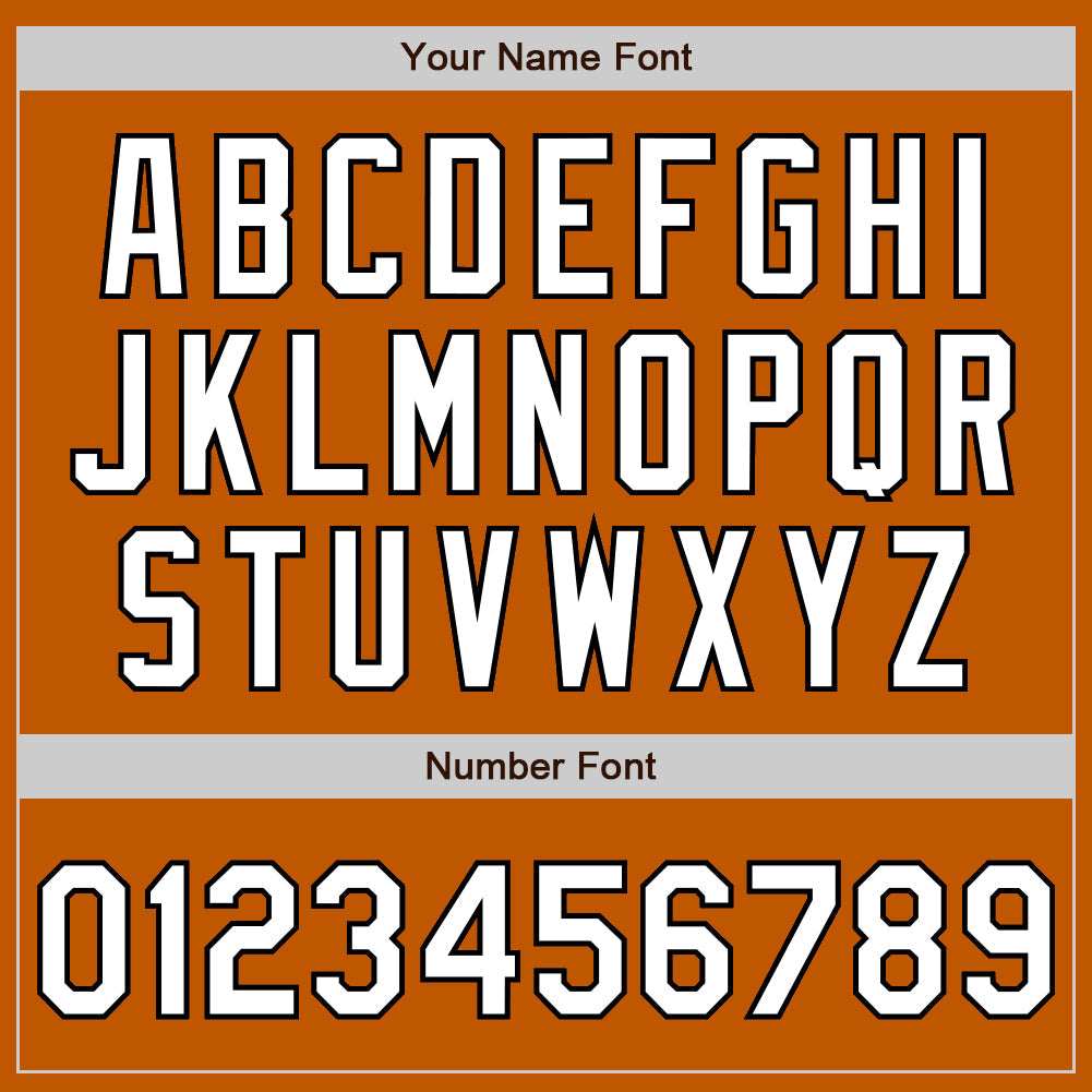 Custom Texas Orange White-Black Authentic Fade Fashion Baseball Jersey - Sky-Custom