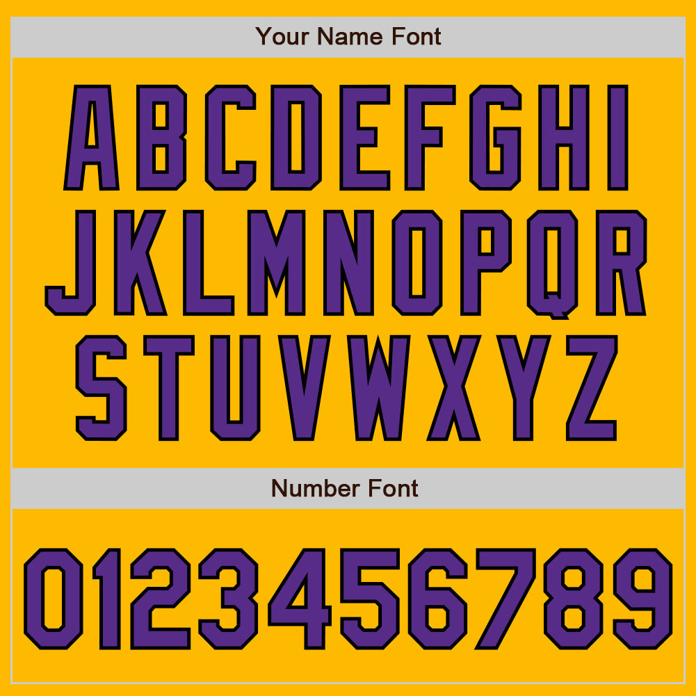 Custom Gold Pinstripe Purple-Black Authentic Fade Fashion Baseball Jersey - Sky-Custom