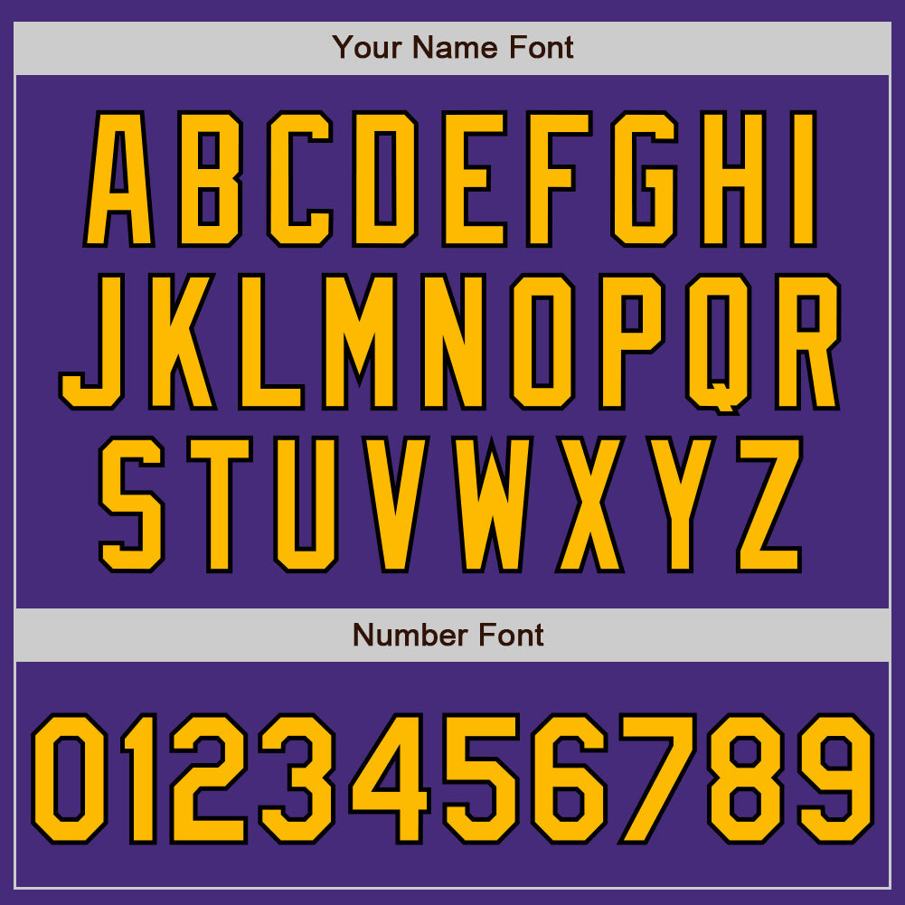 Custom Purple Pinstripe Gold-Black Authentic Fade Fashion Baseball Jersey - Sky-Custom