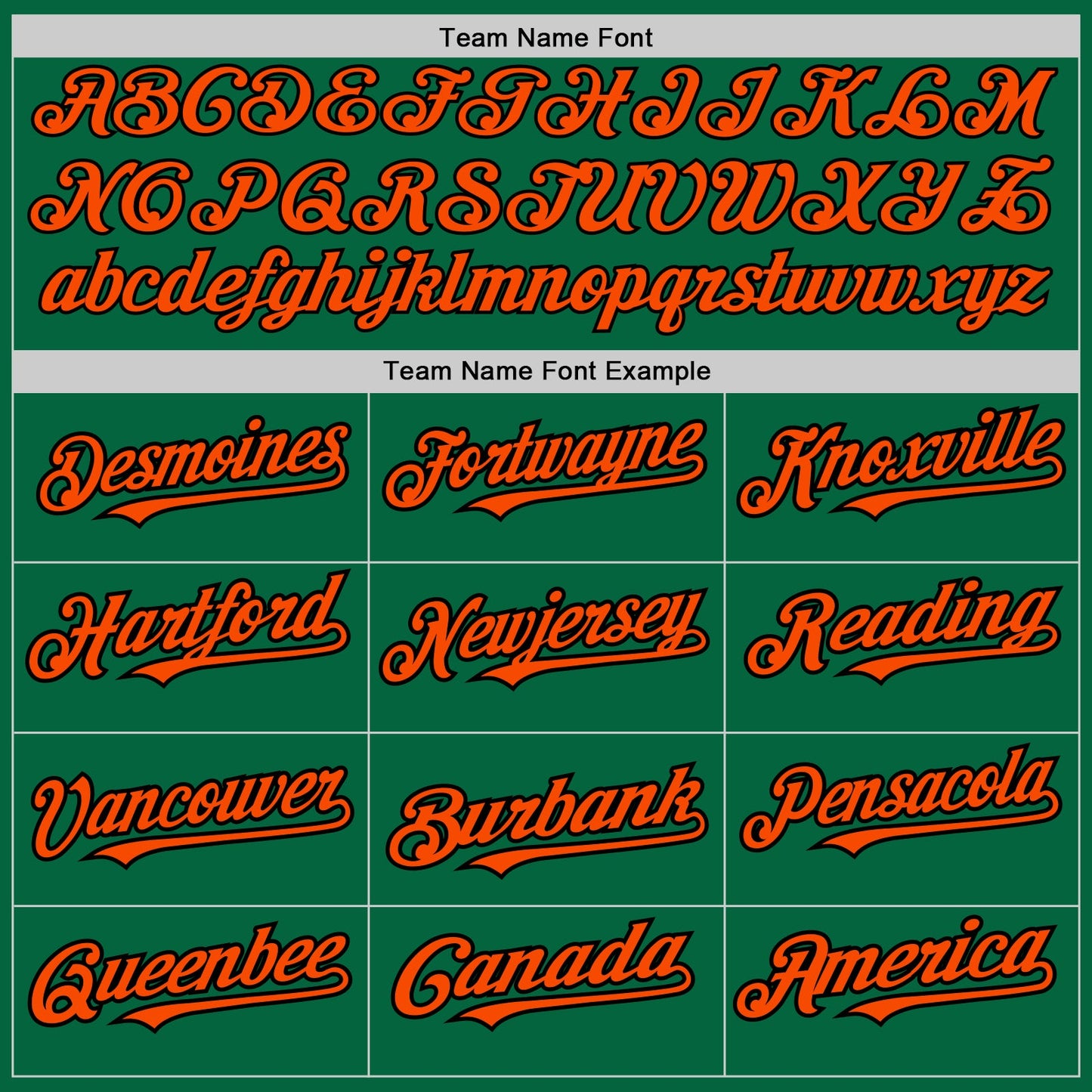 Custom Kelly Green Pinstripe Orange-Black Authentic Fade Fashion Baseball Jersey - Sky-Custom