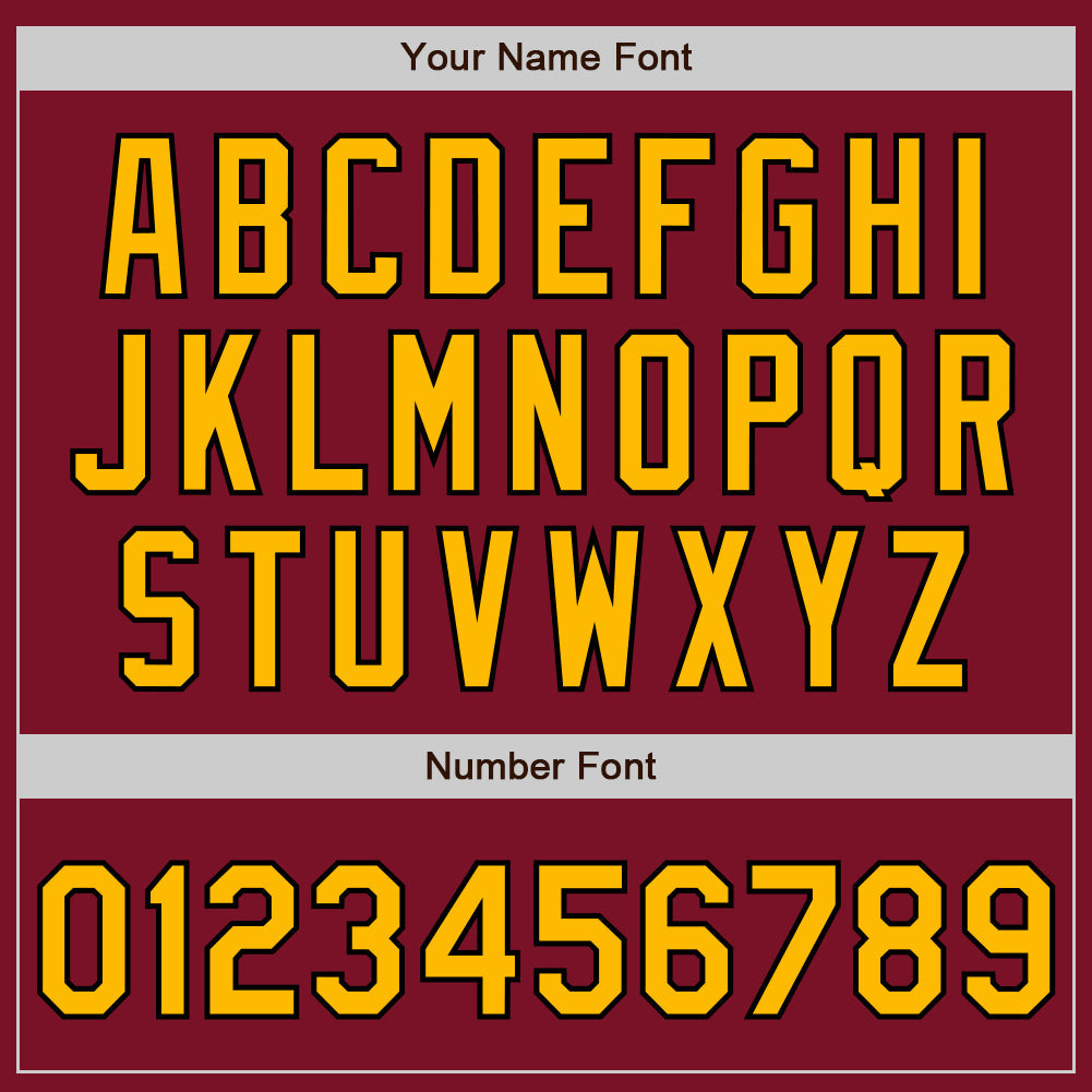 Custom Crimson Pinstripe Gold-Black Authentic Fade Fashion Baseball Jersey - Sky-Custom