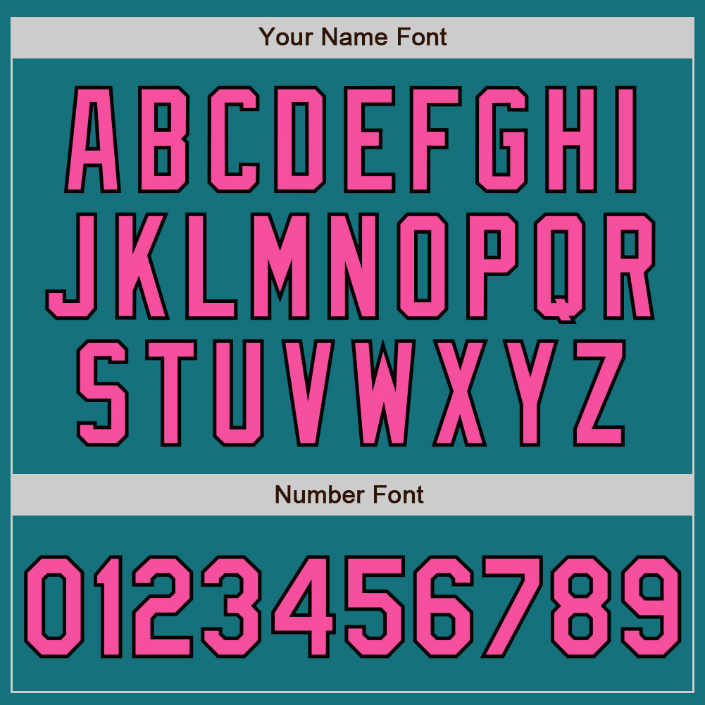 Custom Teal Pinstripe Pink-Black Authentic Fade Fashion Baseball Jersey - Sky-Custom