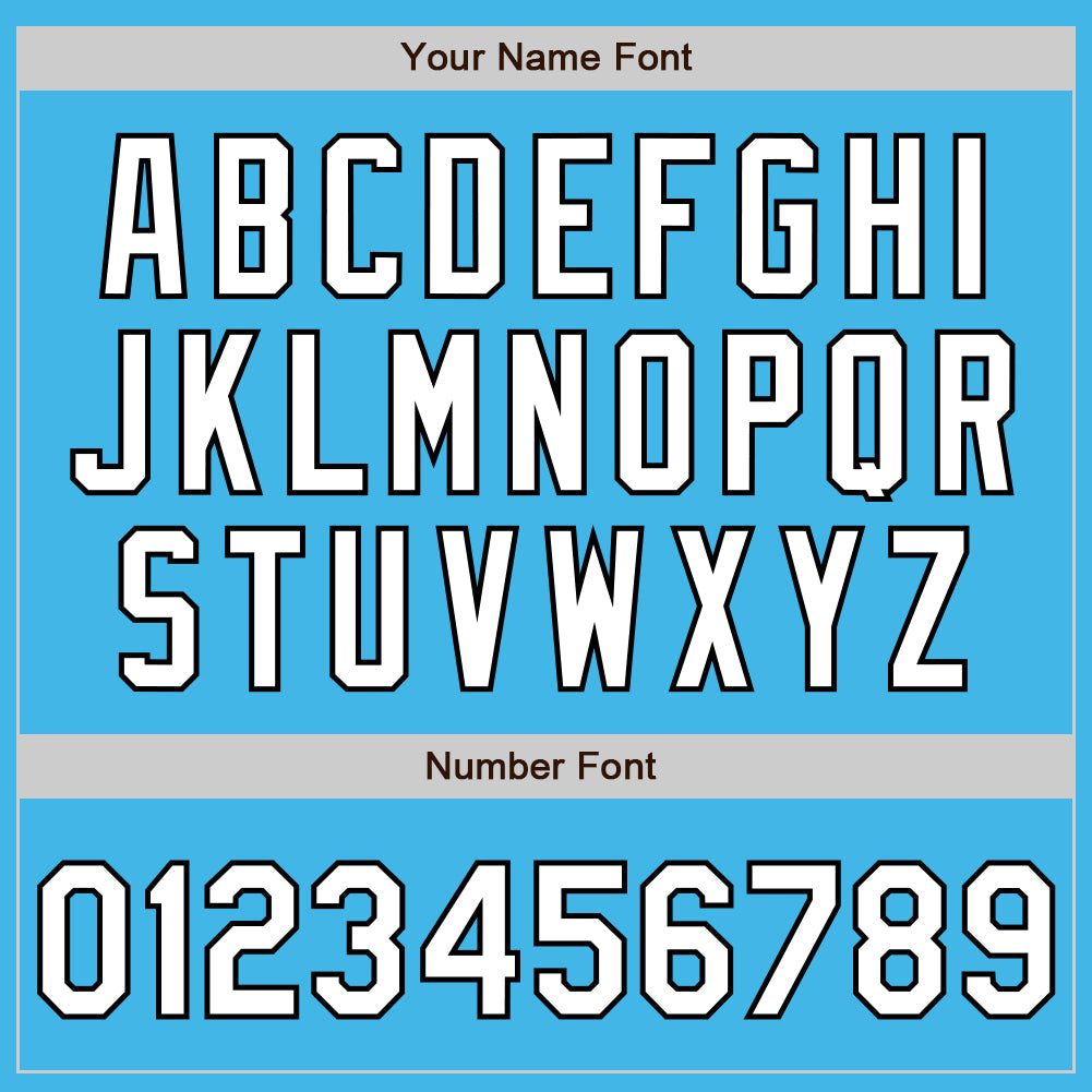 Custom Sky Blue Pinstripe White-Black Authentic Fade Fashion Baseball Jersey - Sky-Custom