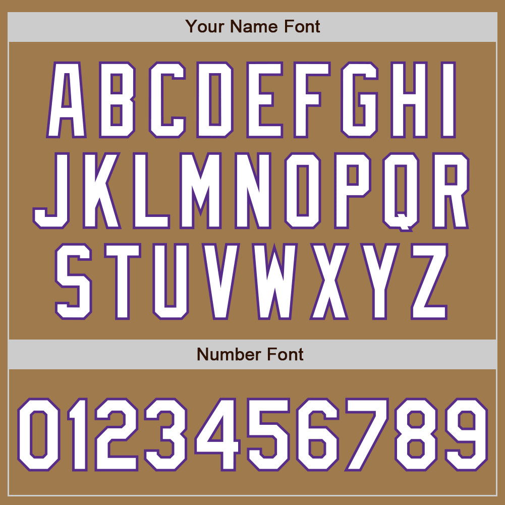 Custom Old Gold Pinstripe White-Purple Authentic Fade Fashion Baseball Jersey - Sky-Custom