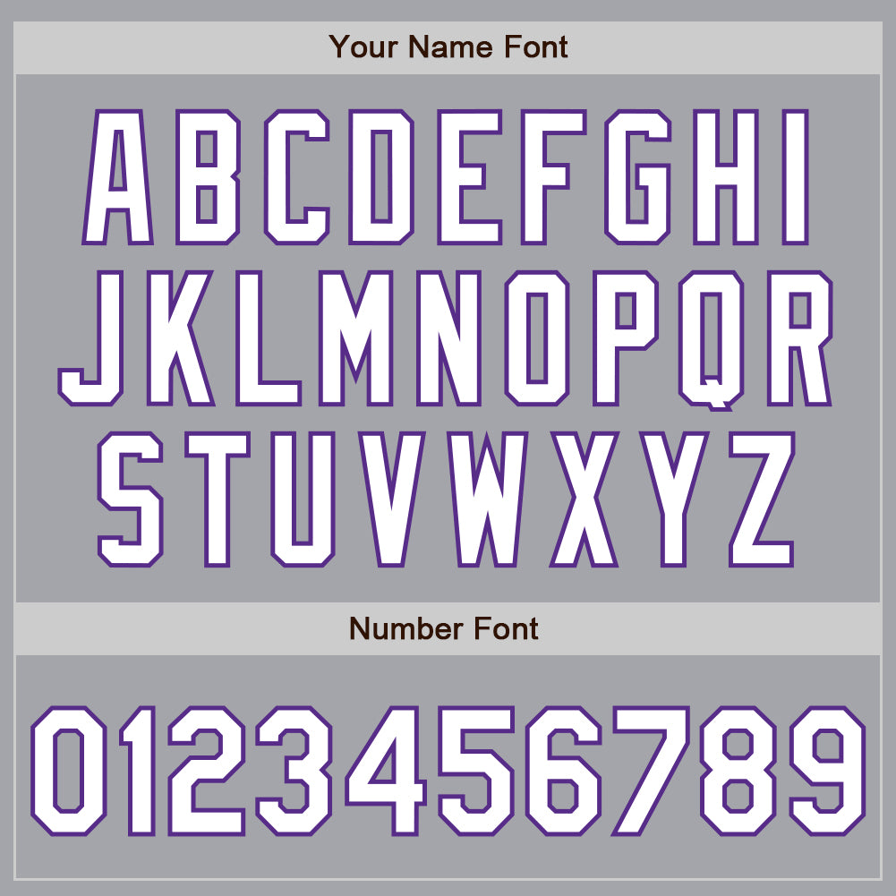 Custom Gray Pinstripe White-Purple Authentic Fade Fashion Baseball Jersey - Sky-Custom