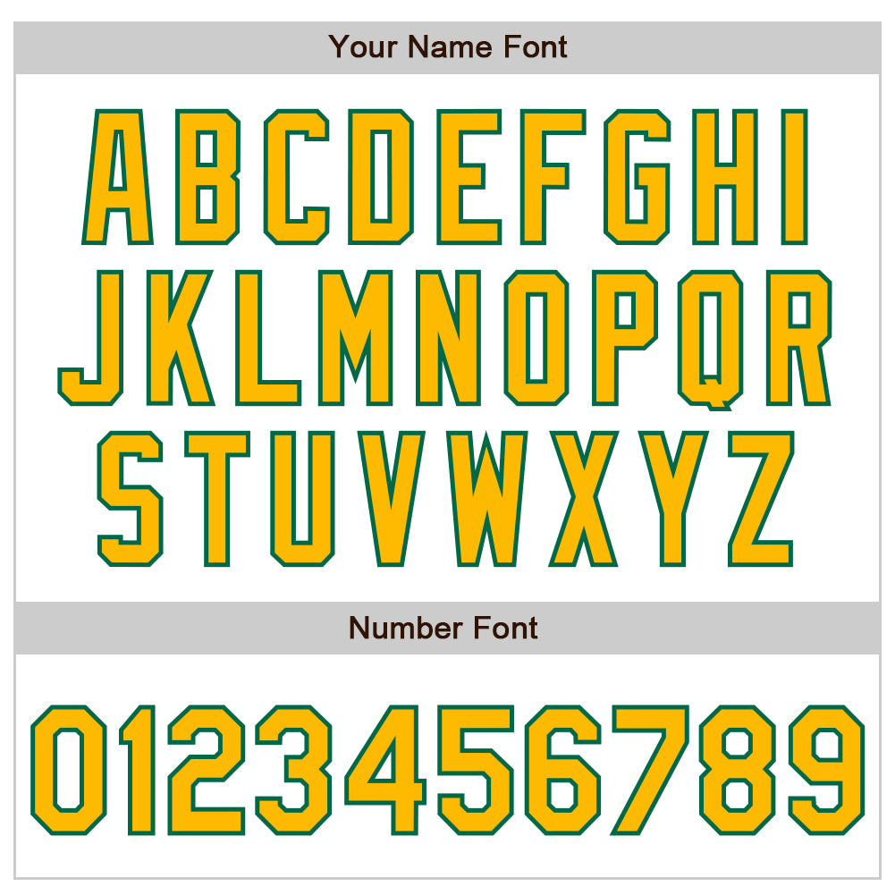 Custom White Pinstripe Gold-Kelly Green Authentic Fade Fashion Baseball Jersey - Sky-Custom