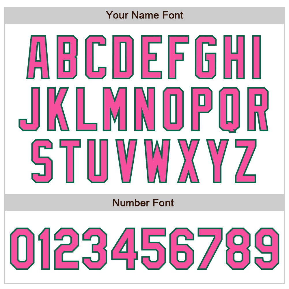 Custom White Pinstripe Pink-Kelly Green Authentic Fade Fashion Baseball Jersey - Sky-Custom