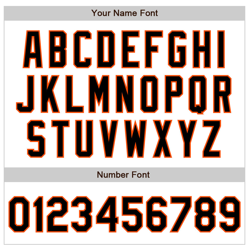 Custom White Pinstripe Black-Orange Authentic Fade Fashion Baseball Jersey - Sky-Custom