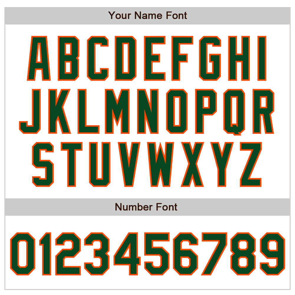 Custom White Pinstripe Green-Orange Authentic Fade Fashion Baseball Jersey - Sky-Custom