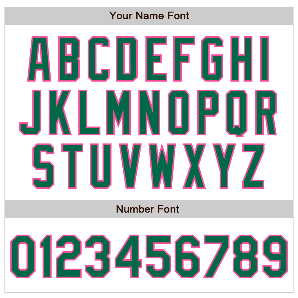 Custom White Pinstripe Kelly Green-Pink Authentic Fade Fashion Baseball Jersey - Sky-Custom