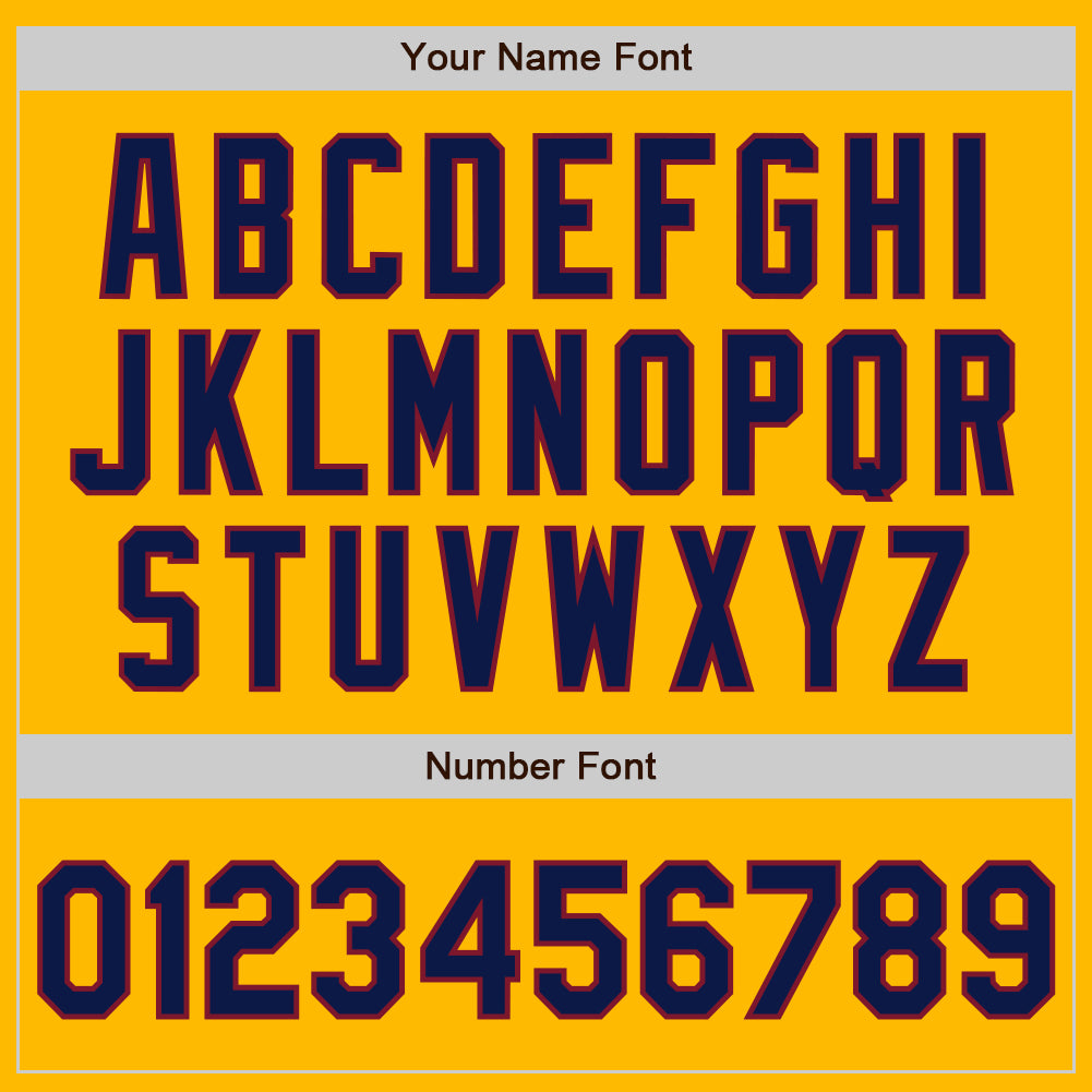 Custom Gold Pinstripe Navy-Crimson Authentic Fade Fashion Baseball Jersey - Sky-Custom