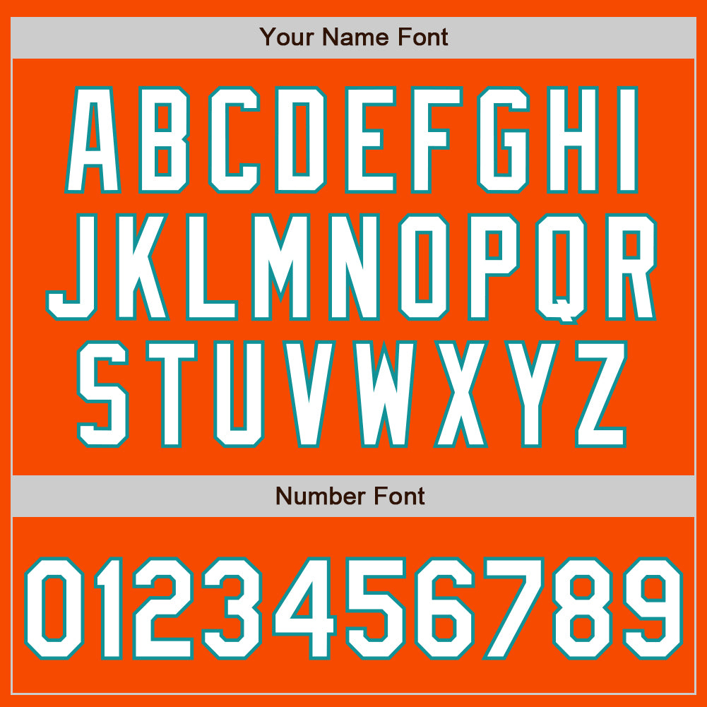 Custom Orange Pinstripe White-Teal Authentic Fade Fashion Baseball Jersey - Sky-Custom