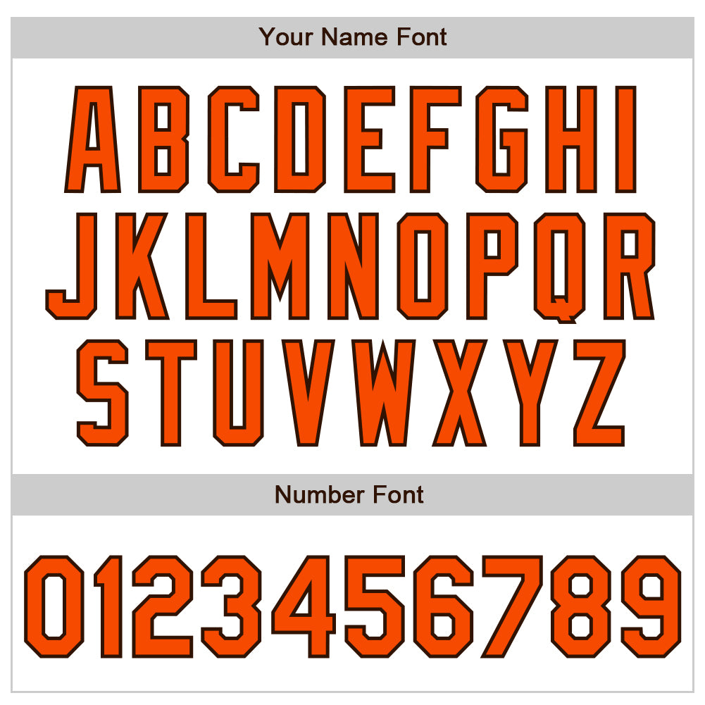 Custom White Pinstripe Orange-Brown Authentic Fade Fashion Baseball Jersey - Sky-Custom