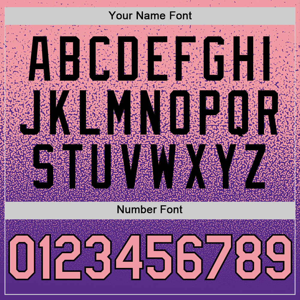 Custom Medium Pink Purple-Black Authentic Fade Fashion Baseball Jersey - Sky-Custom