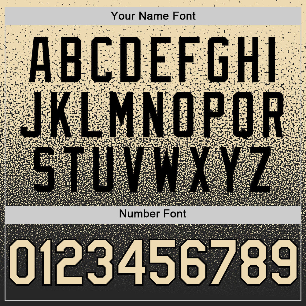 Custom Cream Black Authentic Fade Fashion Baseball Jersey - Sky-Custom