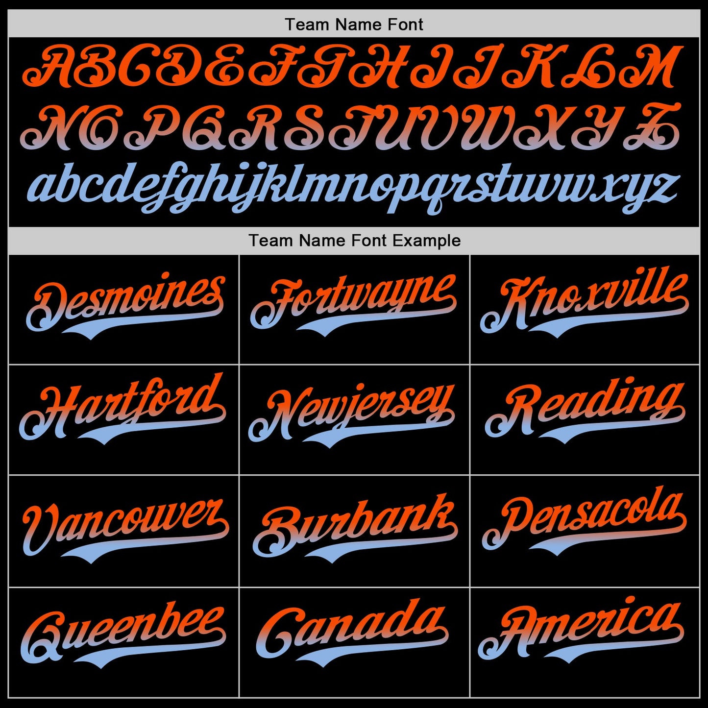 Custom Black Orange-Light Blue Authentic Fade Fashion Baseball Jersey - Sky-Custom
