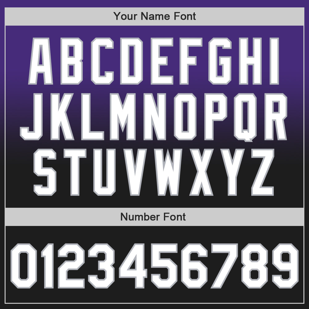 Custom Purple Black-Gray Authentic Fade Fashion Baseball Jersey - Sky-Custom