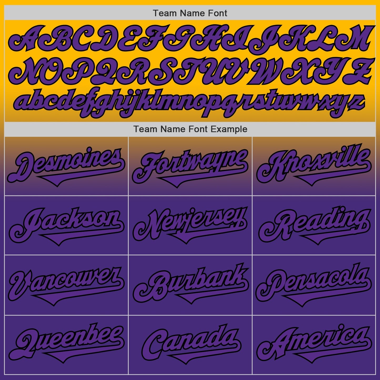 Custom Gold Purple-Black Authentic Fade Fashion Baseball Jersey - Sky-Custom