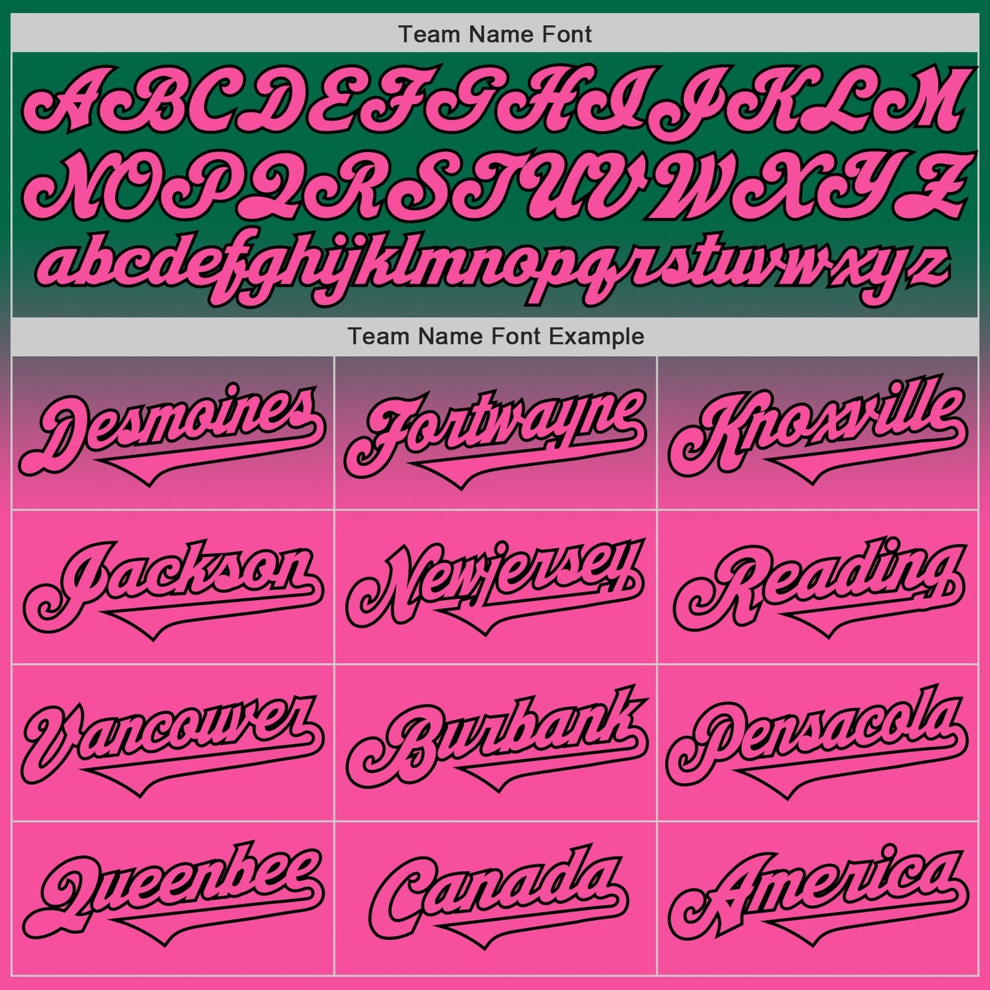 Custom Kelly Green Pink-Black Authentic Fade Fashion Baseball Jersey - Sky-Custom
