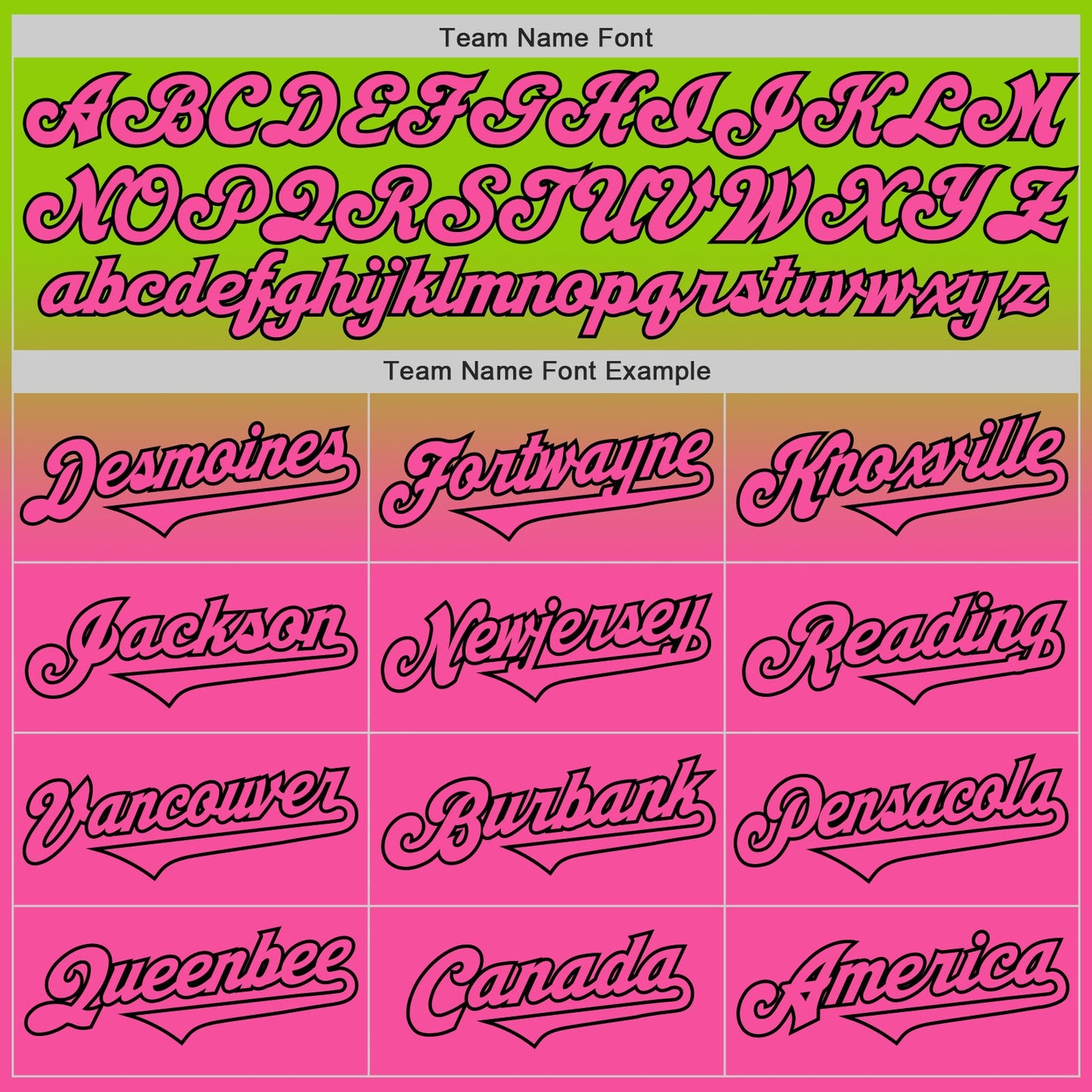 Custom Neon Green Pink-Black Authentic Fade Fashion Baseball Jersey - Sky-Custom
