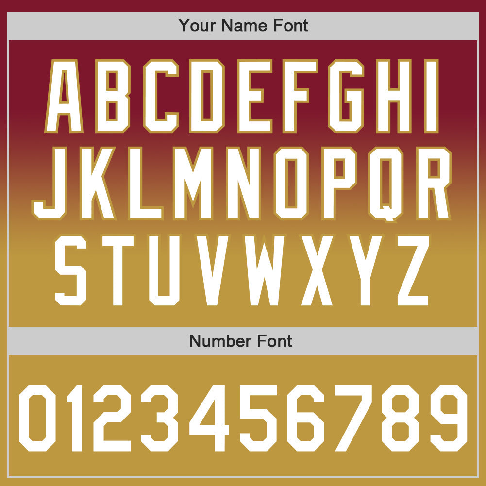 Custom Crimson White-Old Gold Authentic Fade Fashion Baseball Jersey - Sky-Custom