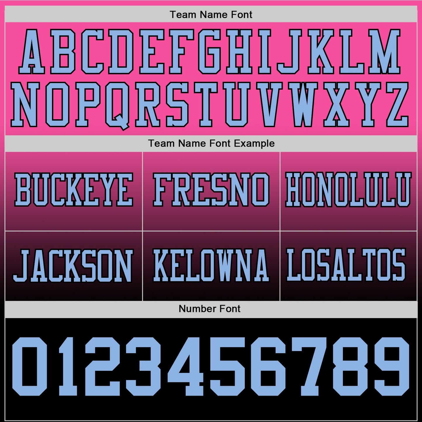 Custom Pink Light Blue-Black Mesh Authentic Fade Fashion Football Jersey - Sky-Custom