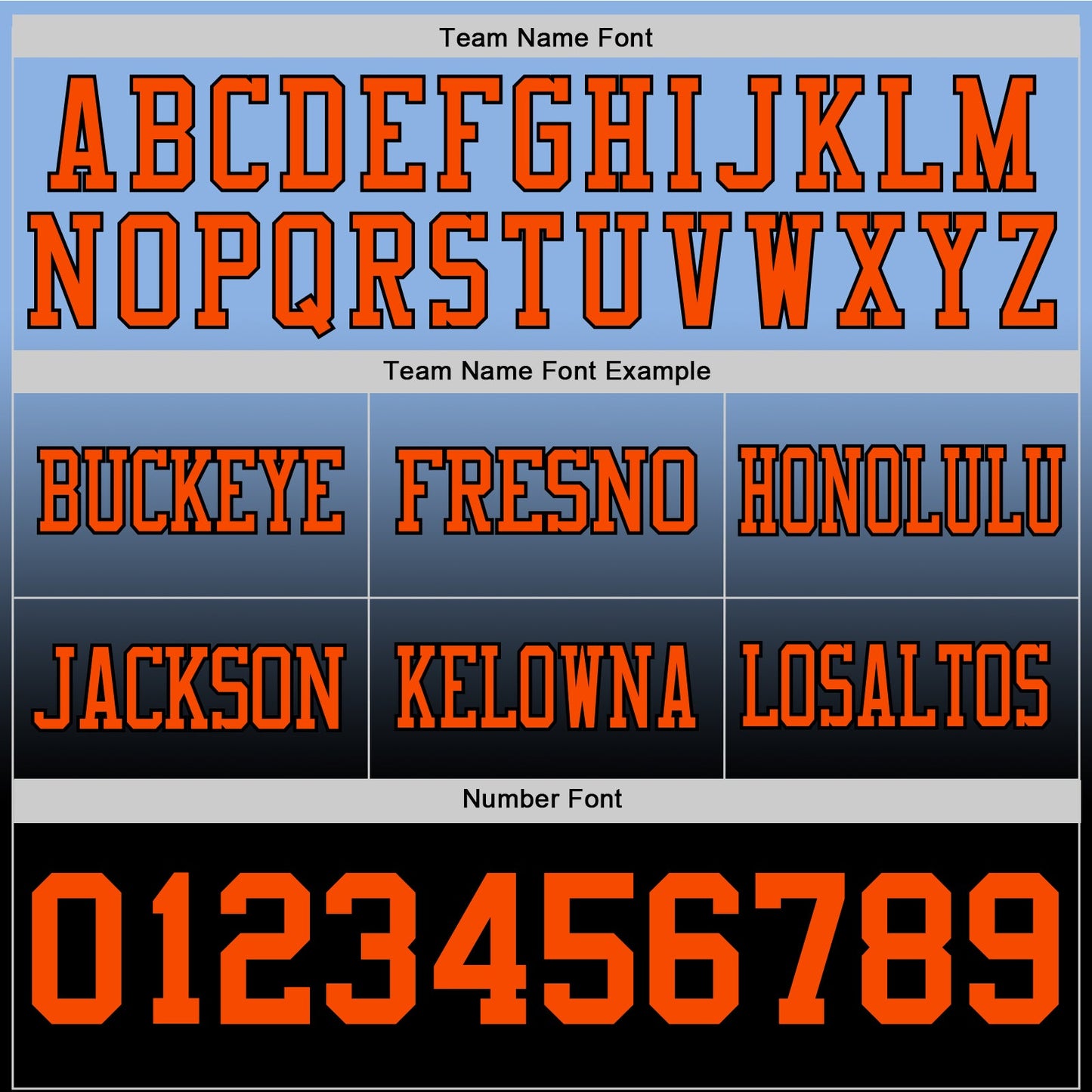 Custom Light Blue Orange-Black Mesh Authentic Fade Fashion Football Jersey - Sky-Custom