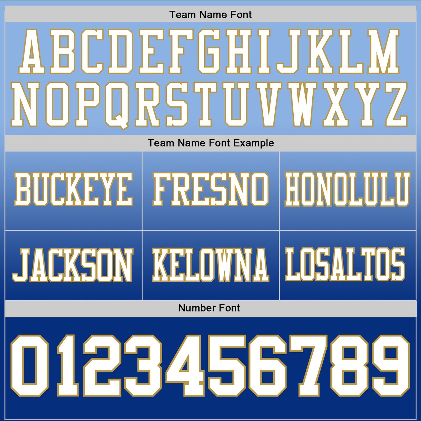 Custom Light Blue White Royal-Old Gold Mesh Authentic Fade Fashion Football Jersey - Sky-Custom