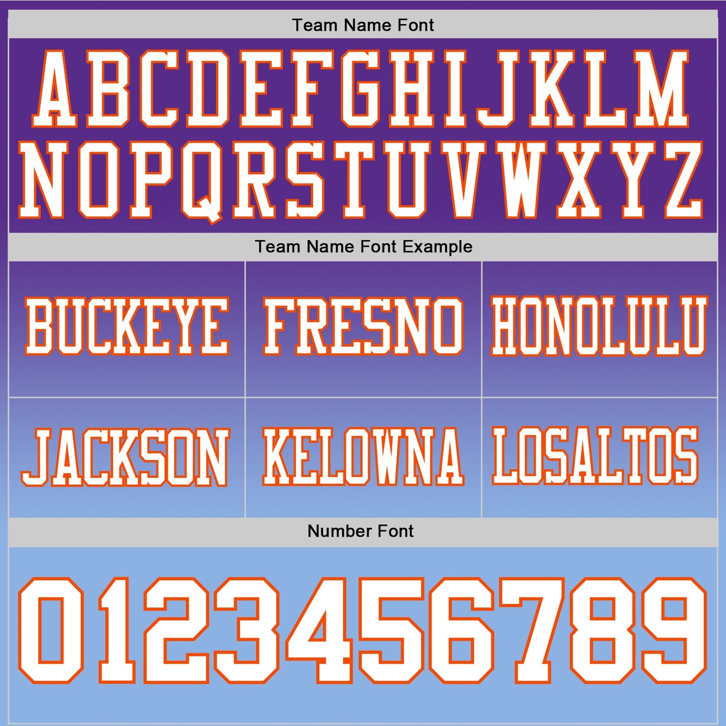 Custom Purple White Light Blue-Orange Mesh Authentic Fade Fashion Football Jersey - Sky-Custom