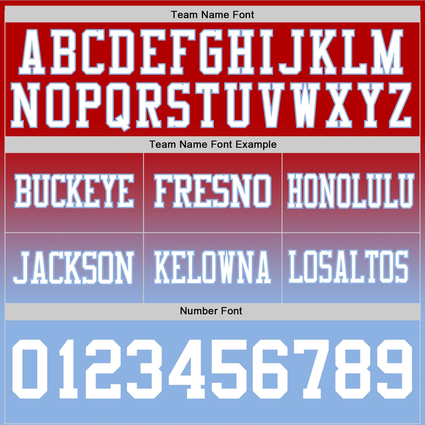 Custom Red White-Light Blue Mesh Authentic Fade Fashion Football Jersey - Sky-Custom