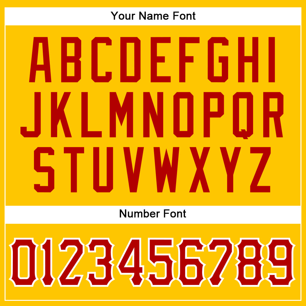 Custom Gold Red-White Authentic Sleeveless Baseball Jersey - Sky-Custom