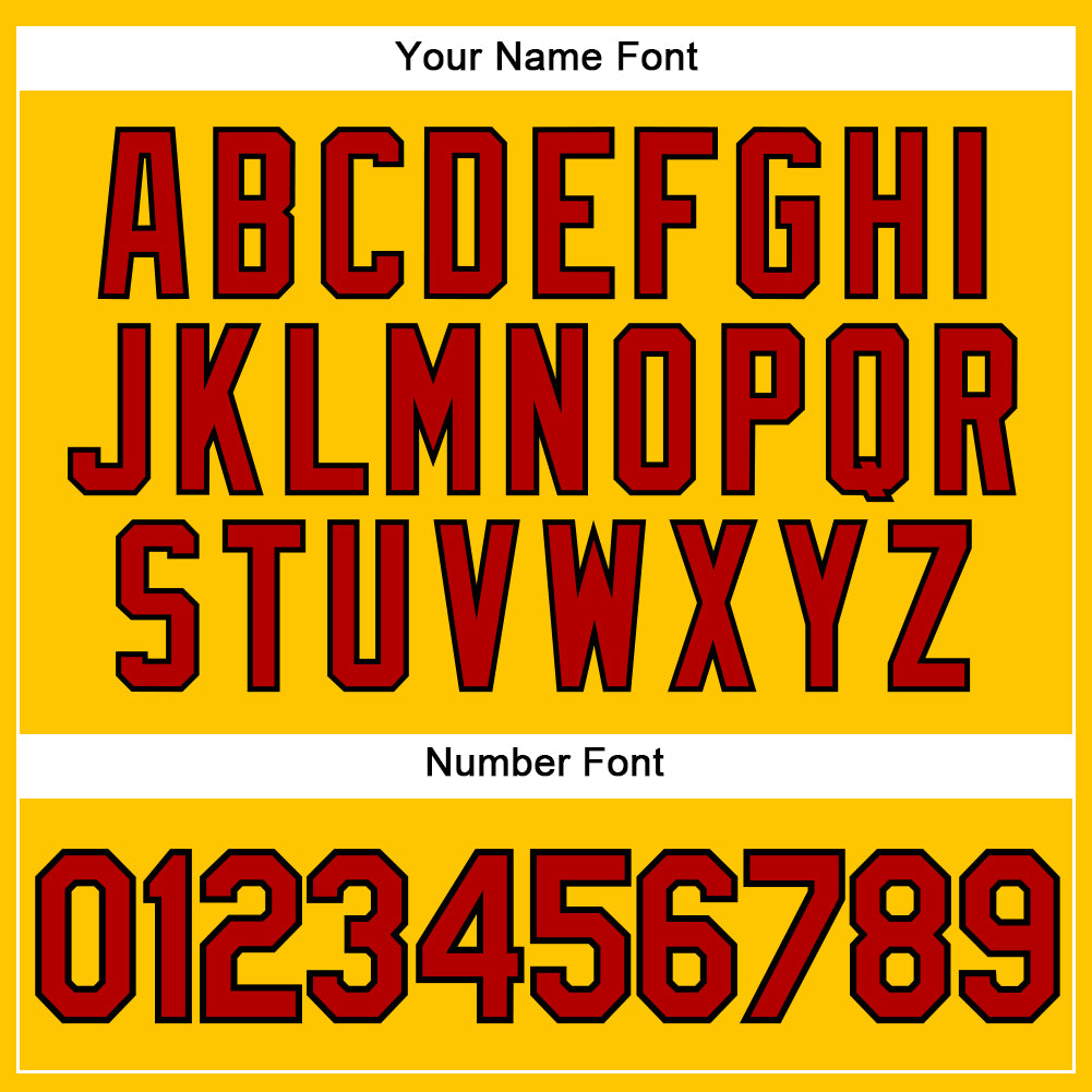 Custom Gold Red-Black Authentic Sleeveless Baseball Jersey - Sky-Custom