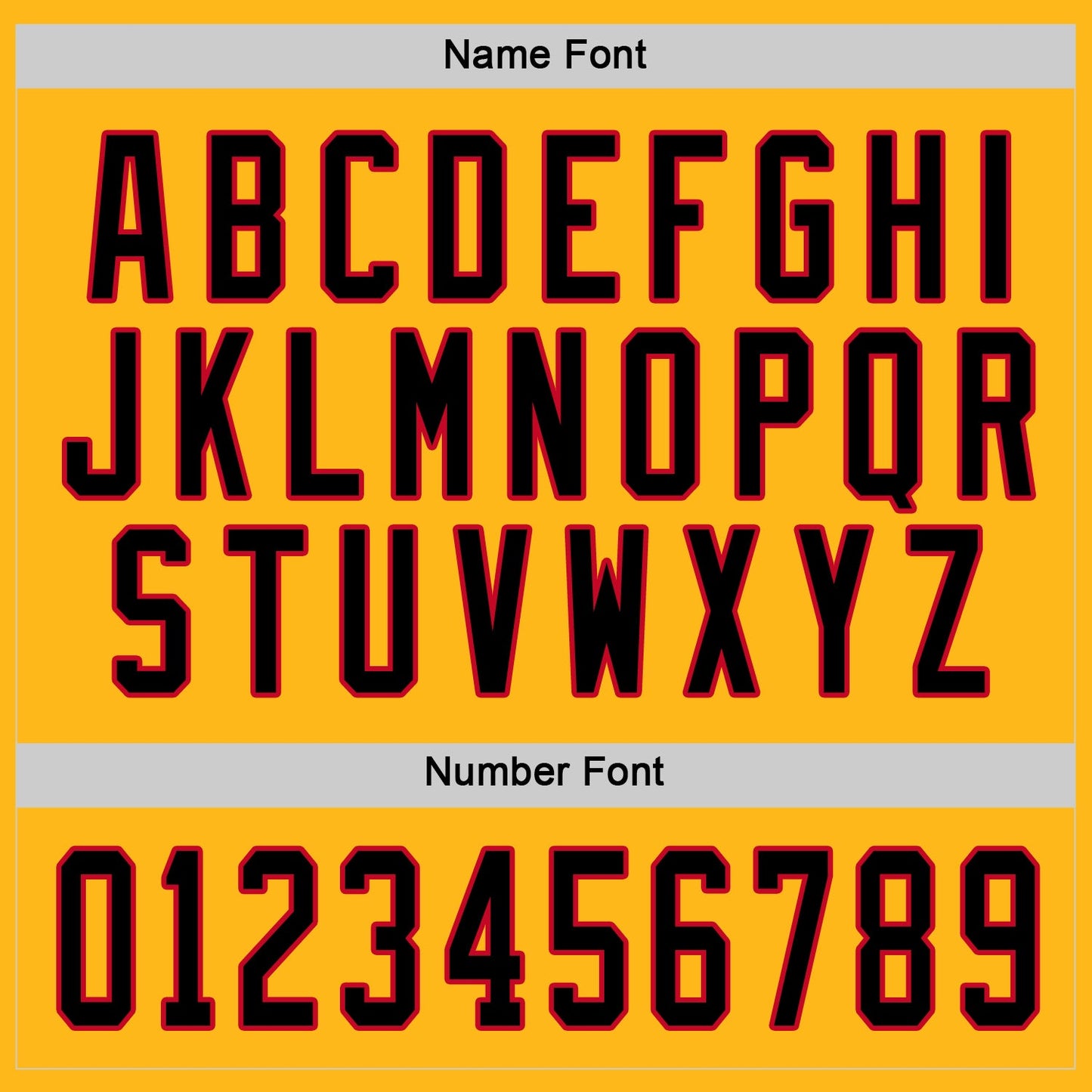 Custom Gold Black-Red Hockey Jersey - Sky-Custom