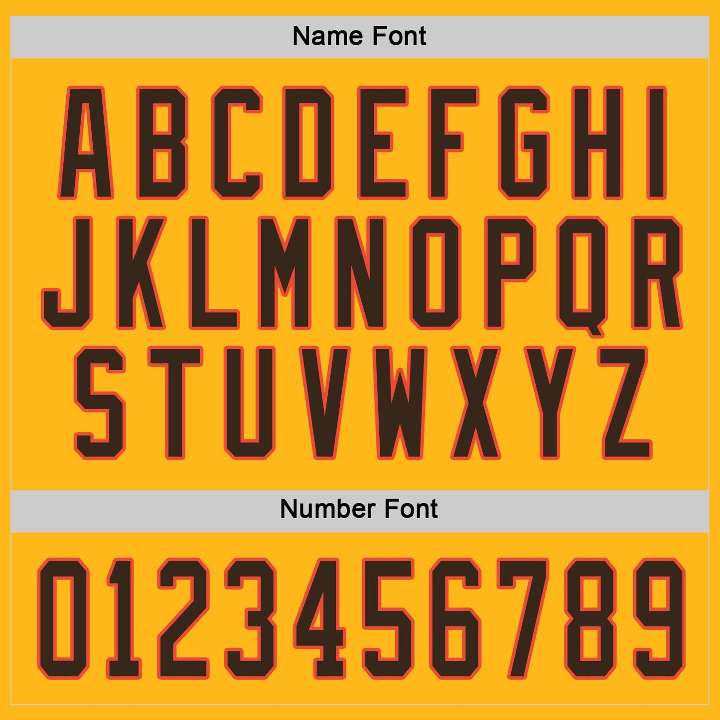 Custom Gold Brown-Orange Hockey Jersey - Sky-Custom