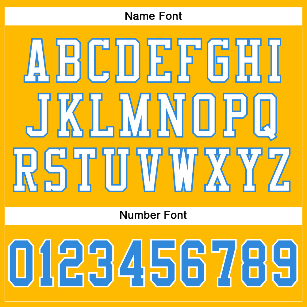 Custom Gold Powder Blue-White Mesh Authentic Football Jersey - Sky-Custom