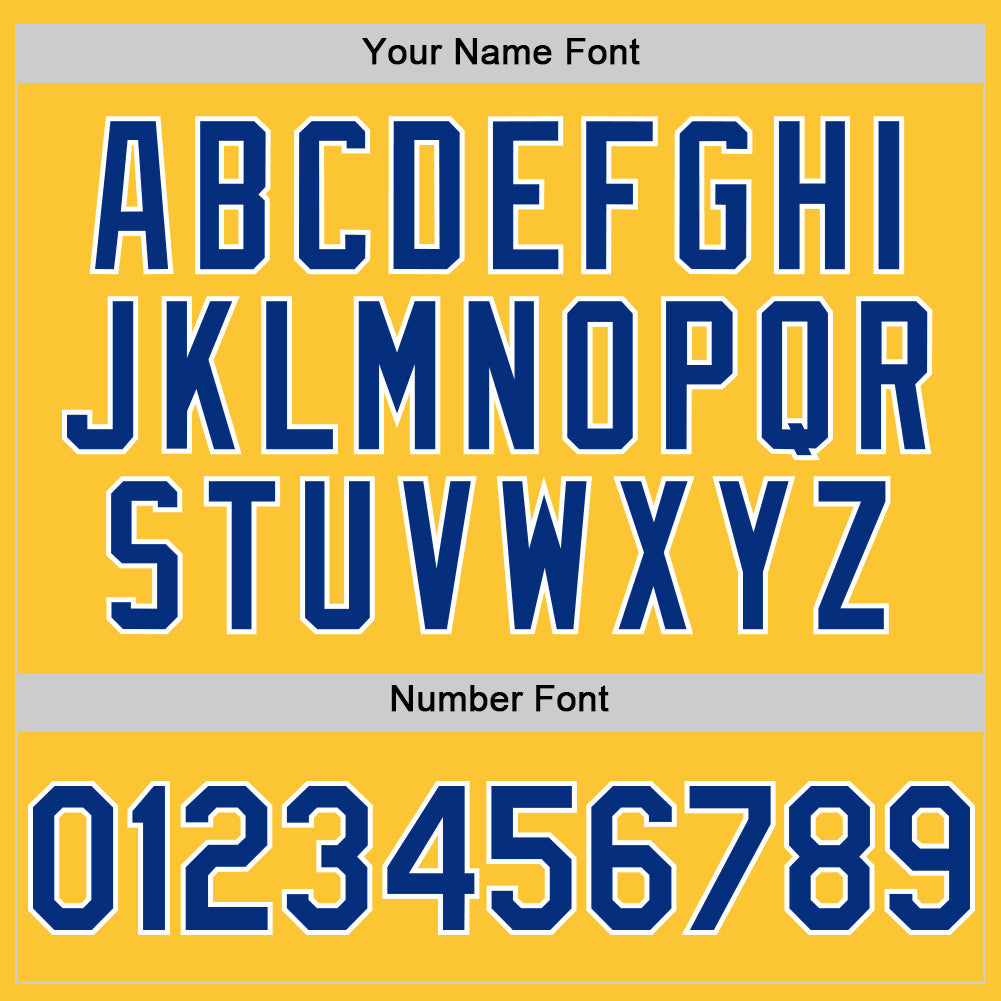 Custom Gold Royal-White Mesh Authentic Throwback Baseball Jersey - Sky-Custom